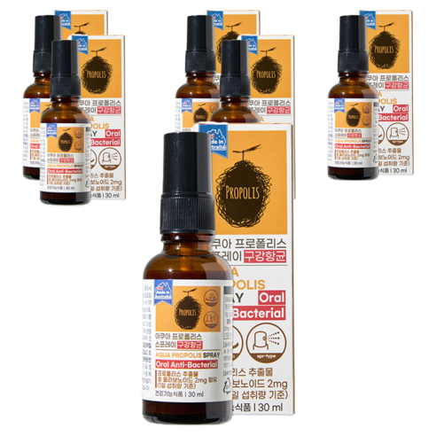 제너럴라이프 아쿠아 프로폴리스 스프레이, 30ml, 6개