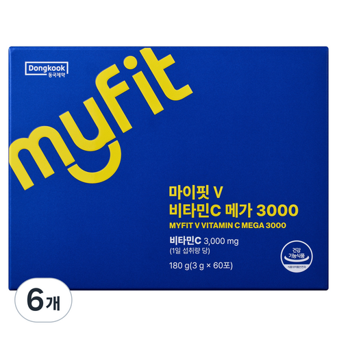 동국제약 마이핏 V 비타민C 메가 3000, 60회분, 6개