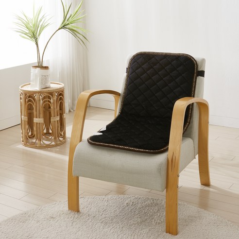 더안 극세사 전기방석 DHB-D2024, 블랙, 45 x 90 cm