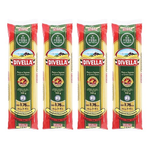 디벨라 스파게티, 500g, 4개