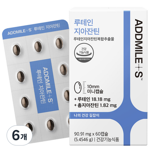 애드마일스 신풍제약 루테인지아잔틴 미니, 60정, 6개