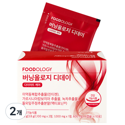 푸드올로지 버닝올로지 디데이 다이어트 케어, 10회분, 2개