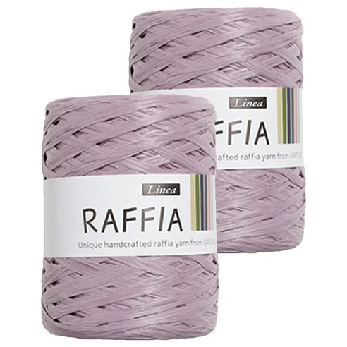리네아 라피아 뜨개실 40g, 437 라벤더, 2개