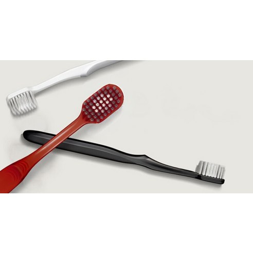 뷰센 더블와이드 칫솔 + 보호캡, 4개입, 1개 후기 분석 - 제품 측면 디자인