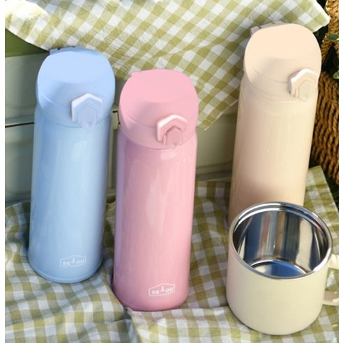 원터치로 편리하게 사용하는 가성비 최고의 보온병