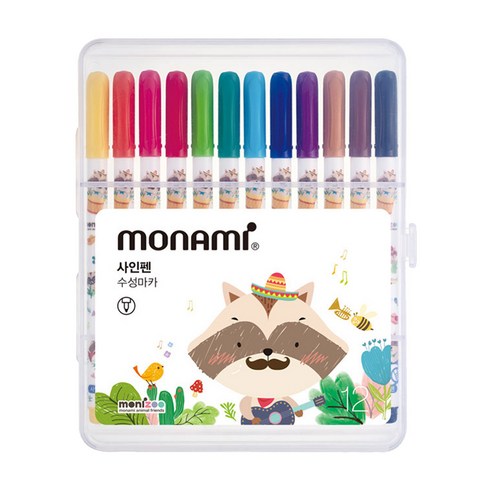 모니주 사인펜 12색, 남, 1개