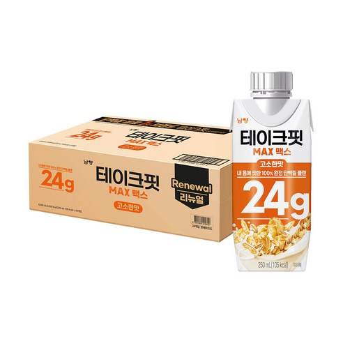 테이크핏 맥스 고소한맛 프로틴 250ml, 24개 이미지 3