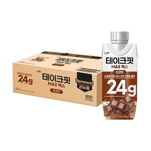테이크핏 맥스 초코맛 프로틴 250ml, 24개 솔직 후기 | 실사용자 리뷰 분석 - 상품 이미지 2