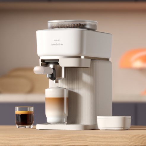 필립스 바리스티나 전자동 커피머신의 12가지 메뉴 선택 화면 이미지