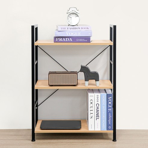 18,840원, 모던 블랙의 품격, 실용적인 3단 구조를 갖춘 코멧 3단 책장