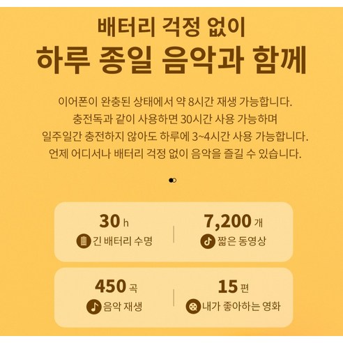 QCY 블루투스 이어폰 QCY-T13 APP 블랙 8시간 개봉기 | 실사용 후기 - 상품 이미지 4