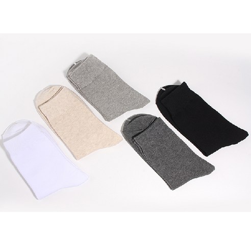 두발로 남성용 프리미엄 무지 중목 양말 후기 분석 - 포장 상태