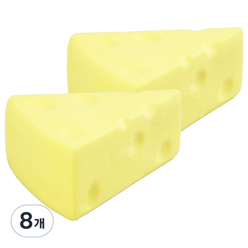 토이토 웨지치즈 스트레스 말랑 스퀴시 옐로 27g, 8개