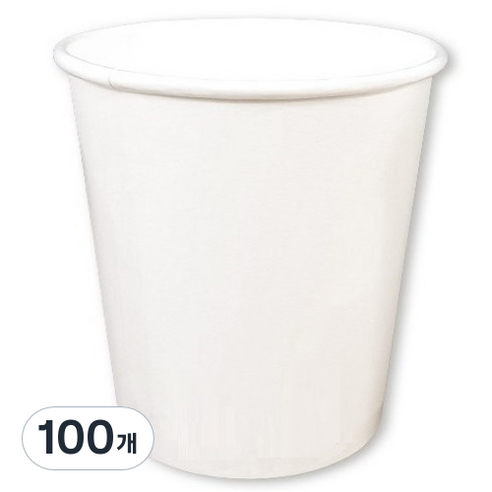 이로울생활 테이크아웃 무인쇄 종이컵 240ml, 1개입, 100개
