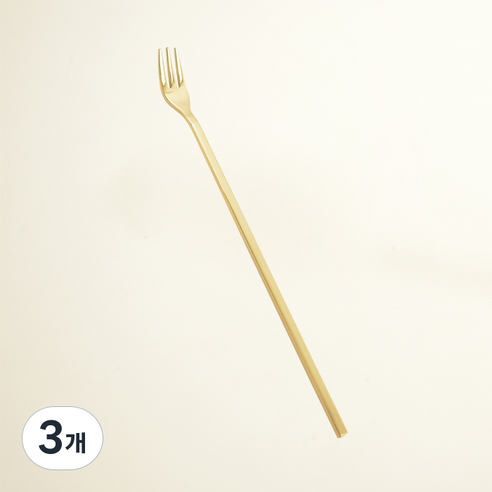 해모 윌리브 국산 304스텐 라르고2 티타늄 커트러리 티포크 중, 3개, 단품