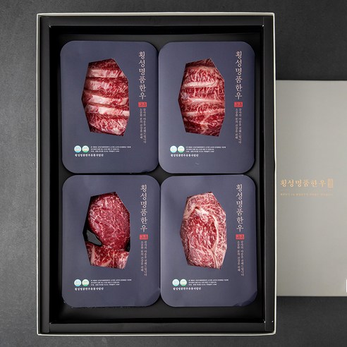 횡성한우 1++등급 No 9 gourmet 세트 (냉장), 1.6kg, 1세트