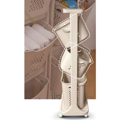 올유리빙 네추럴 빅스윙 빨래 바구니 후기 분석 - 통기성 패턴 확대