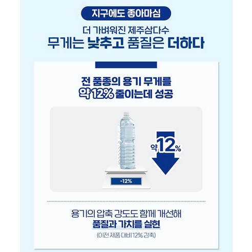 제주삼다수 그린 무라벨 후기 분석 - 12개입 번들 포장