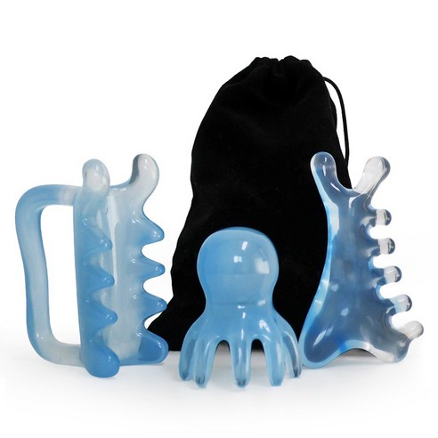 이고다 오닉스 두피 얼굴 바디 괄사 마사지기 3종 세트 실사용 후기 | 효과 있을까? - 상품 이미지 1