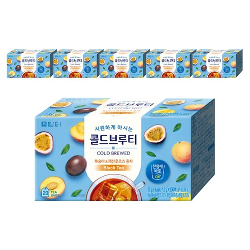담터 콜드브루티 복숭아 패션후르츠 홍차