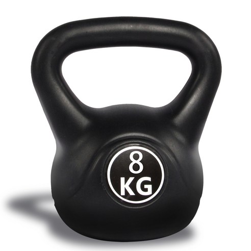리브스포 코어 전신운동 케틀벨, 블랙, 8kg, 1개 상품 사진