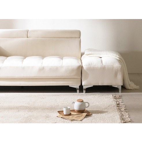 파로마 올랜도 아쿠아텍스 3인용 소파 + 스툴 세트 방문설치 후기 분석 - 좌석 상세