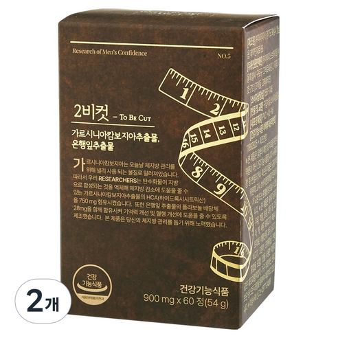 투비컷 가르시니아캄보지아추출물 54g, 60정, 2개