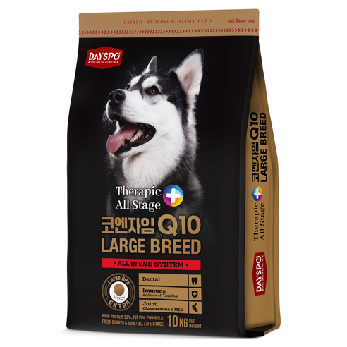 데이스포 전연령 강아지 테라픽 코엔자임Q10 라지브리드 건식사료