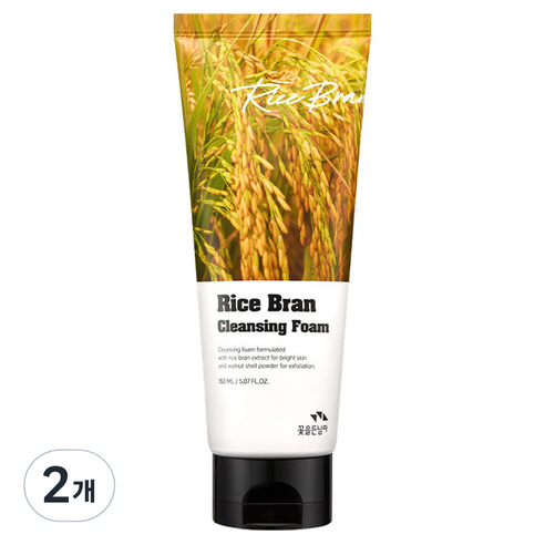 꽃을든남자 쌀겨 클렌징 폼, 150ml, 2개