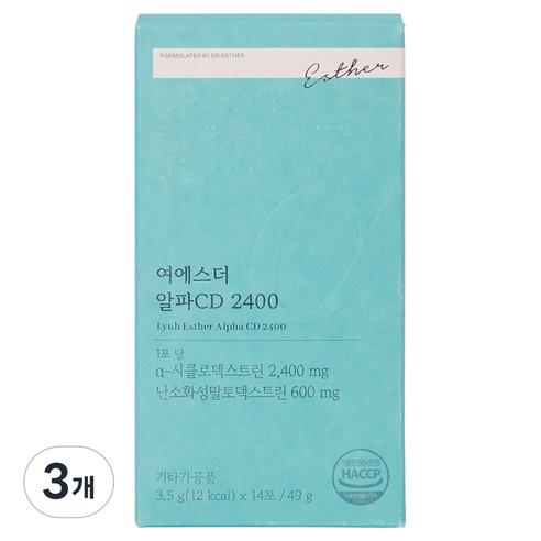 에스더포뮬러 여에스더 알파CD 2400 14p, 14회분, 3개