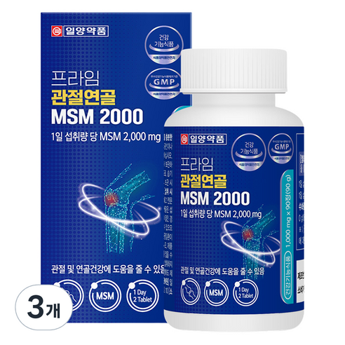 일양약품 프라임 관절연골 MSM 2000, 90정, 3개