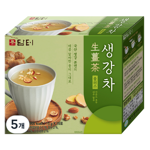 담터 생강차 플러스, 15g, 15개입, 5개