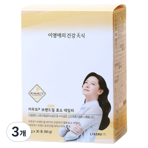 이영애의건강미식 카무트 브랜드밀 효소 데일리 30p 60g, 3개 솔직 후기 | 실사용자 리뷰 분석 - 상품 이미지 1