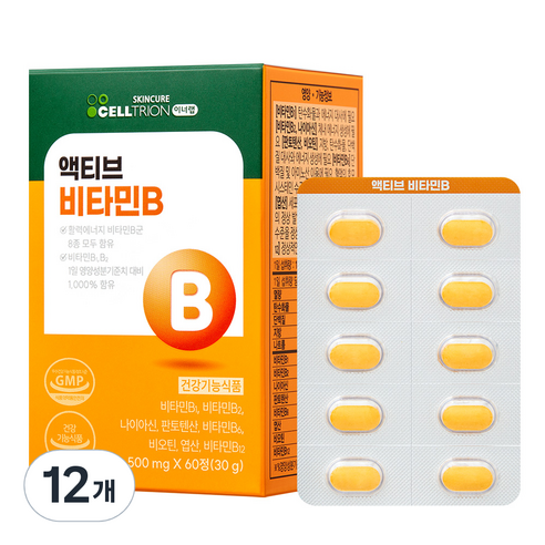 이너랩 액티브 비타민B, 60정, 12개