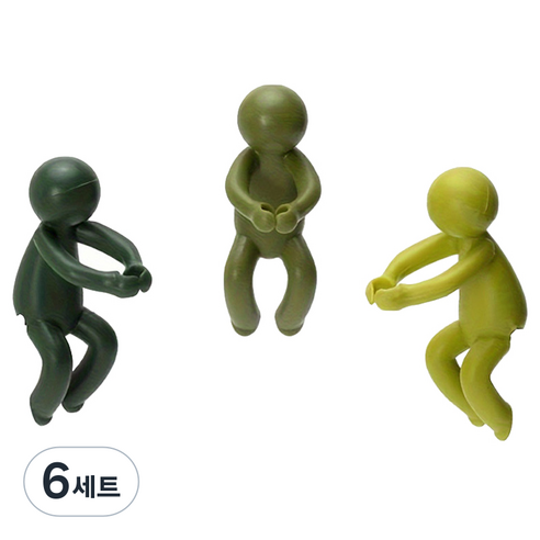 온업 식물 고정 꽃병 장식 피규어 3종 세트, 6세트