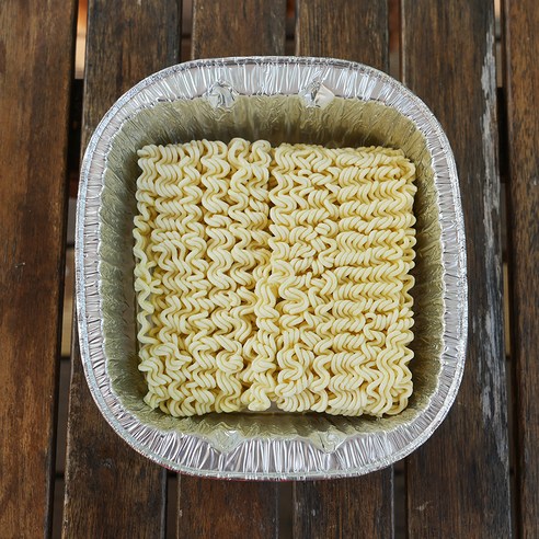 루바네 캠핑 일회용 사각 은박냄비 1000ml 이미지 4