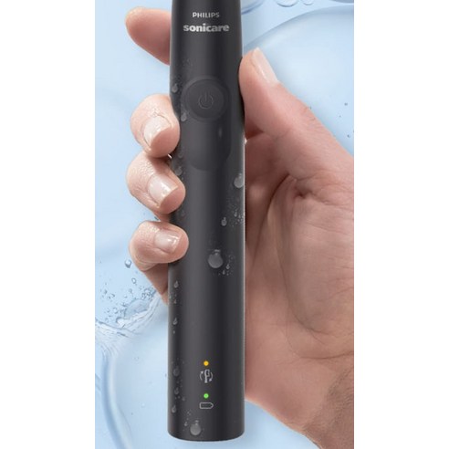 필립스 소닉케어 3100 시리즈 음파 전동칫솔 후기 분석 - 방수 기능 및 전원 버튼