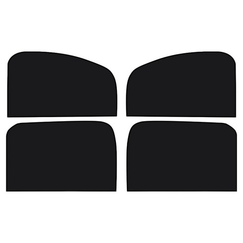 리브모토 차량용 마그네틱 창문 햇빛가리개 암막커튼 2종 x 2p 세트, 블랙, 1세트