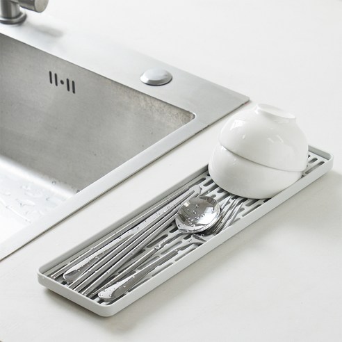 코멧 깔끔한 물빠짐 식기건조 트레이 슬림형 S 이미지 3