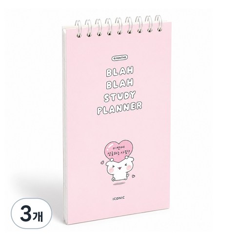아이코닉 이겨낸다 핸디 만년 4개월 공부 학습 스터디플래너, 03 PINK, 3개