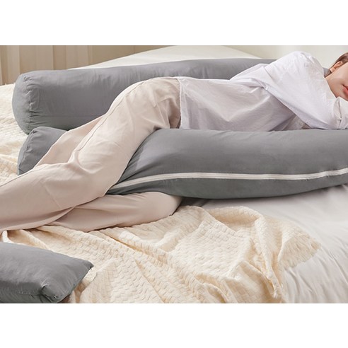 삼익가구 모노 U자형 커버분리형 바디필로우 + 레그필로우 후기 분석 - 디테일 컷