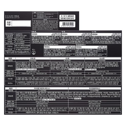 목우촌 시그니처 수제햄 선물세트5호 후기 분석 - 원재료 및 함량 정보