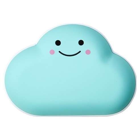 단미 구름 USB 충전식 양면 대용량 보조배터리 손난로, CLOUD, 블루