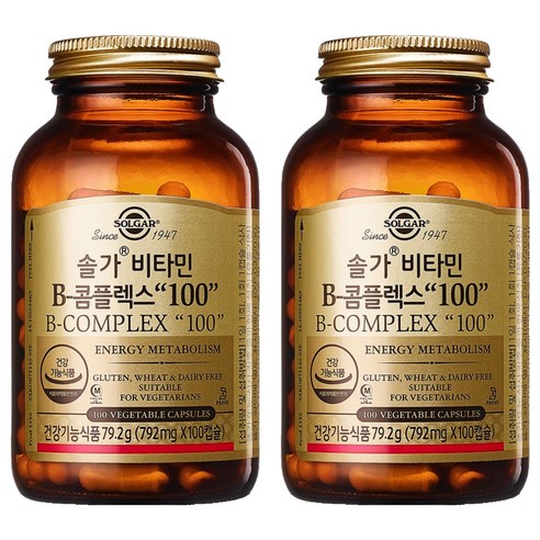 솔가 비타민 B-콤플렉스 100, 100정, 2개