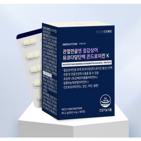 뉴트리코어 관절연골엔 철갑상어 뮤코다당단백 콘드로이친 K 90정, 1개 이미지 2