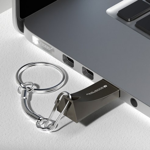 구스페리 USB 메모리 카드 실버 실제 크기 비교