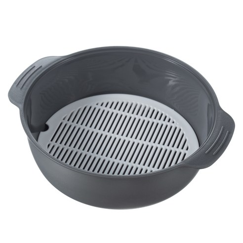 코멧 전자레인지 찜기 세트 그레이 550ml+1200ml 이미지 4