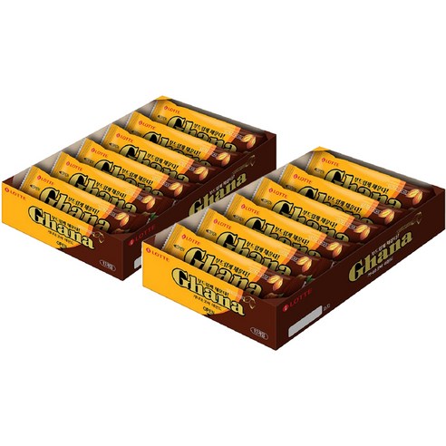 가나 롯데제과 초코바 아몬드 43g × 24개