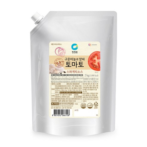 [쿠팡와우] 청정원 토마토 스파게티 소스 2kg 1개(9,890원/무료)