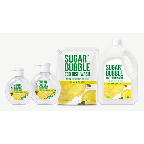 슈가버블 주방세제 대용량 패키지 2.5L